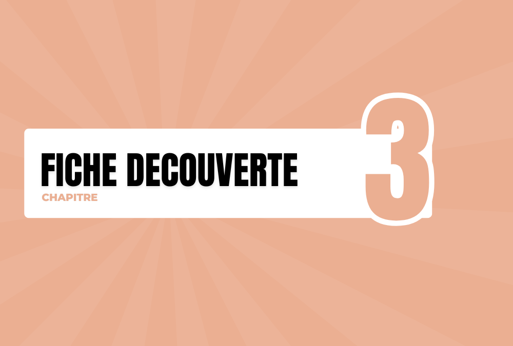 Chapitre 3 : La fiche découverte